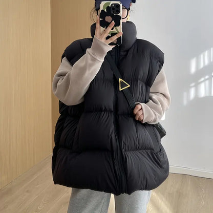 Doudoune sans manches femme longueur couvrante hanches – SecretBombe