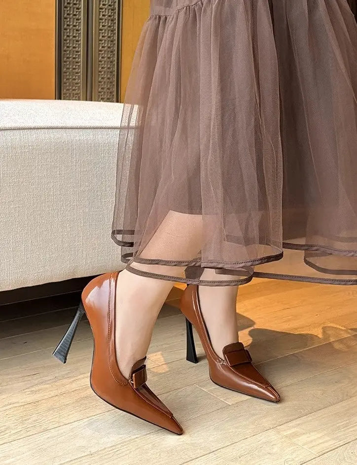 Escarpins femme en cuir vegan SecretBombe, confort et style moderne assuré