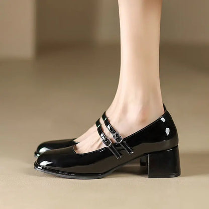 Escarpins femme chic SecretBombe talon carré confortable