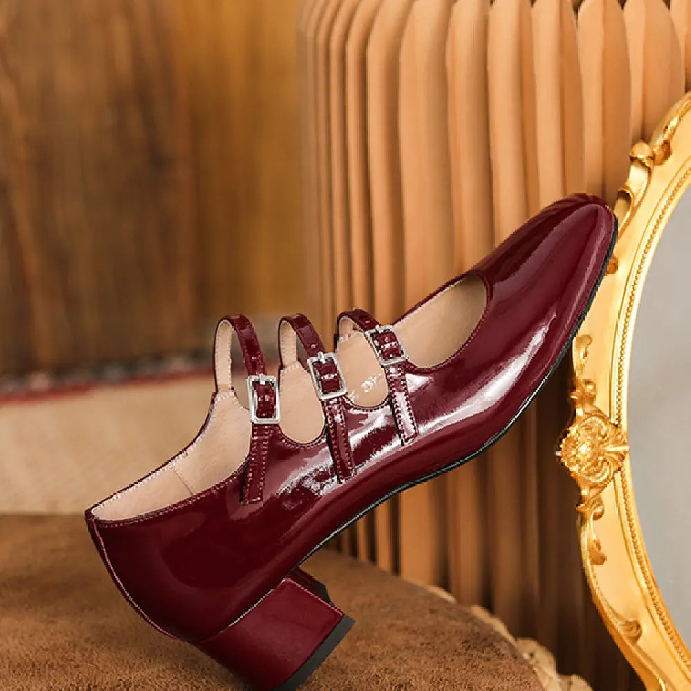 Escarpins Mary Jane rétro à brides femme