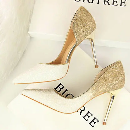 Talons hauts pailletés SecretBombe élégants pour soirée