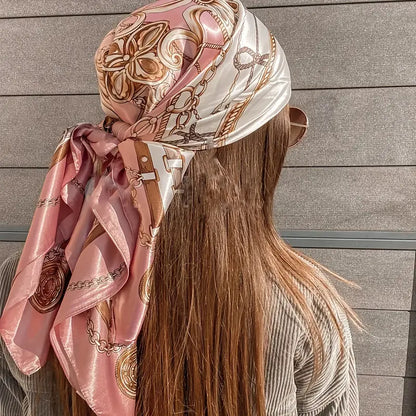 Foulard SecretBombe femme imprimé fleurs accessoire mode chic