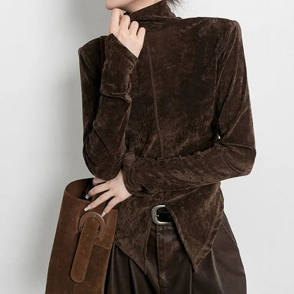 Top velours manches longues secretbombe style chic
