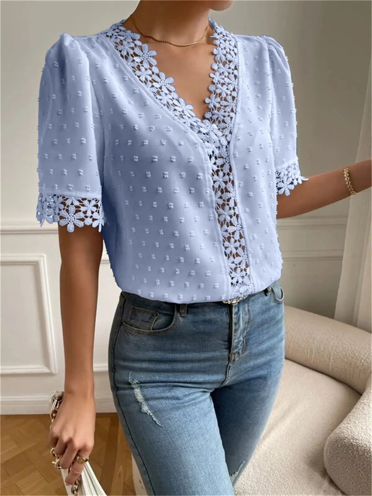 Blouse femme légère polyester doux look casual chic SecretBombe