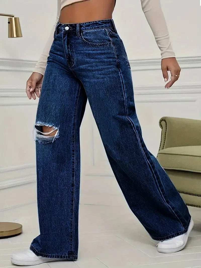 Jean femme coupe droite confortable pour le quotidien SecretBombe