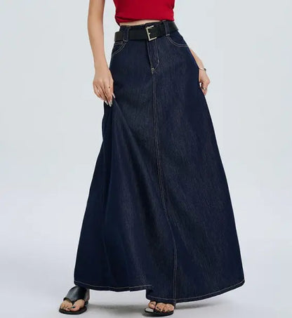 SecretBombe jupe denim femme coupe évasée élégante