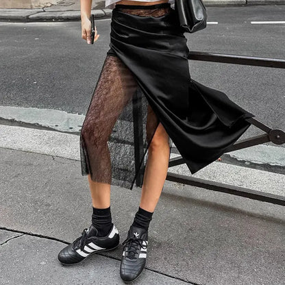 jupe noire asymétrique femme style chic moderne SecretBombe