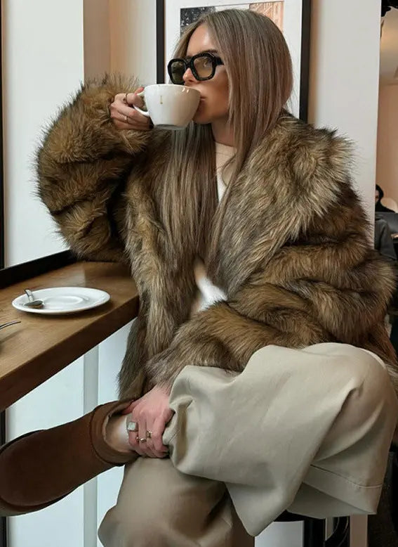 SecretBombe manteau femme marron élégant pour un look quotidien