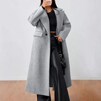 Manteau long femme marron SecretBombe style moderne