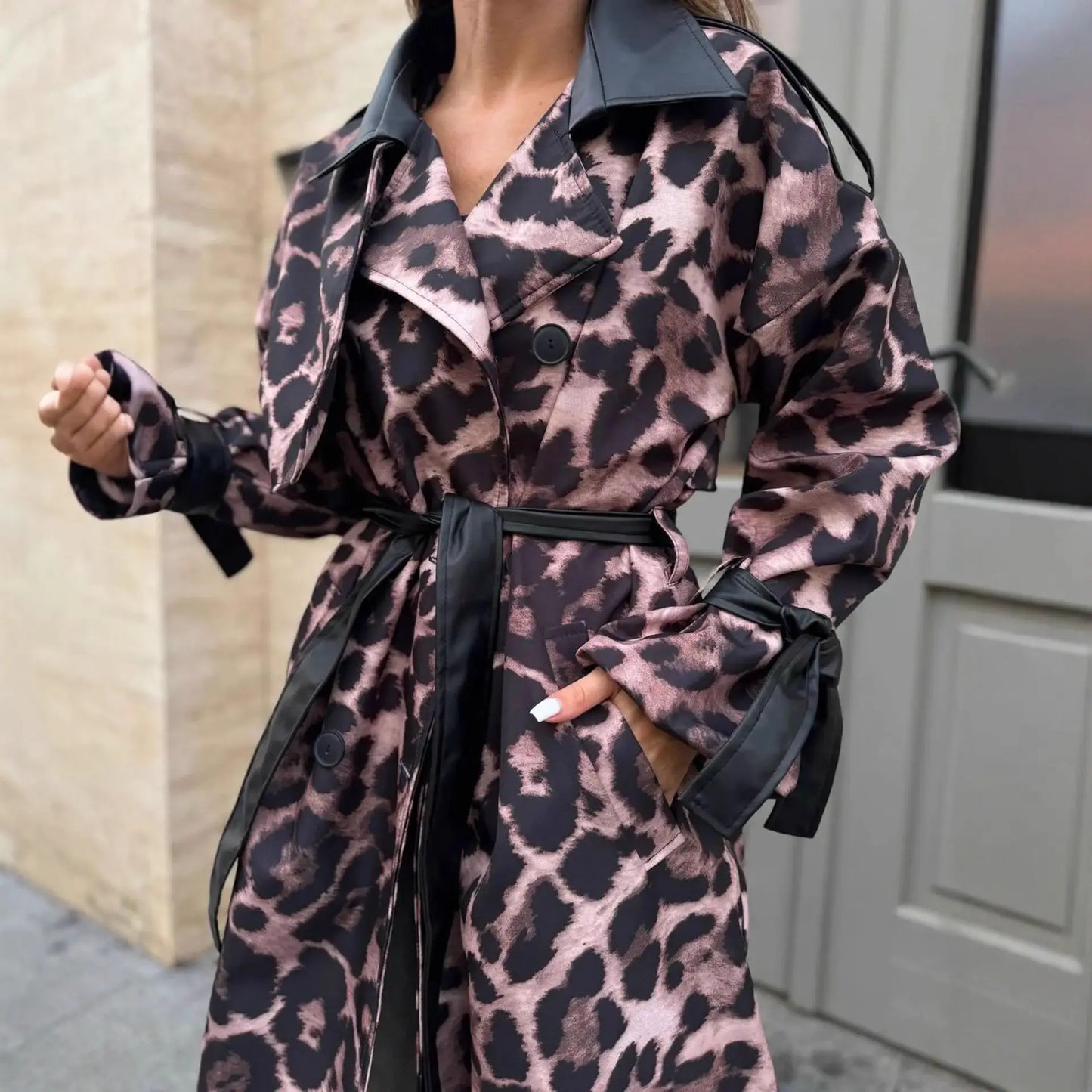 Manteau long léopard femme SecretBombe look urbain chic