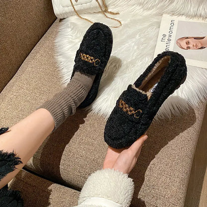 Mocassins hiver femme fourrés chauds style chic SecretBombe