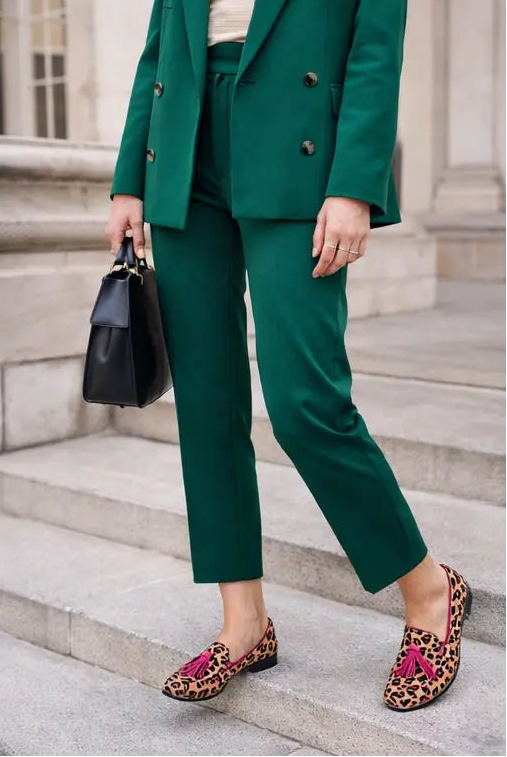 Mocassins léopard femme SecretBombe détail pompons élégants