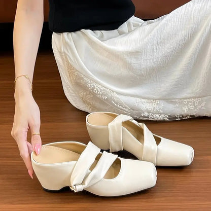 Mules femme au style minimaliste avec finition raffinée - SecretBombe
