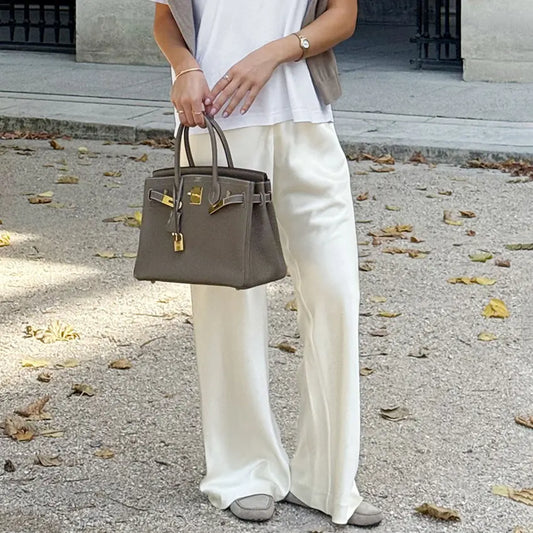 pantalon business  taille haute femme coupe droite SecretBombe