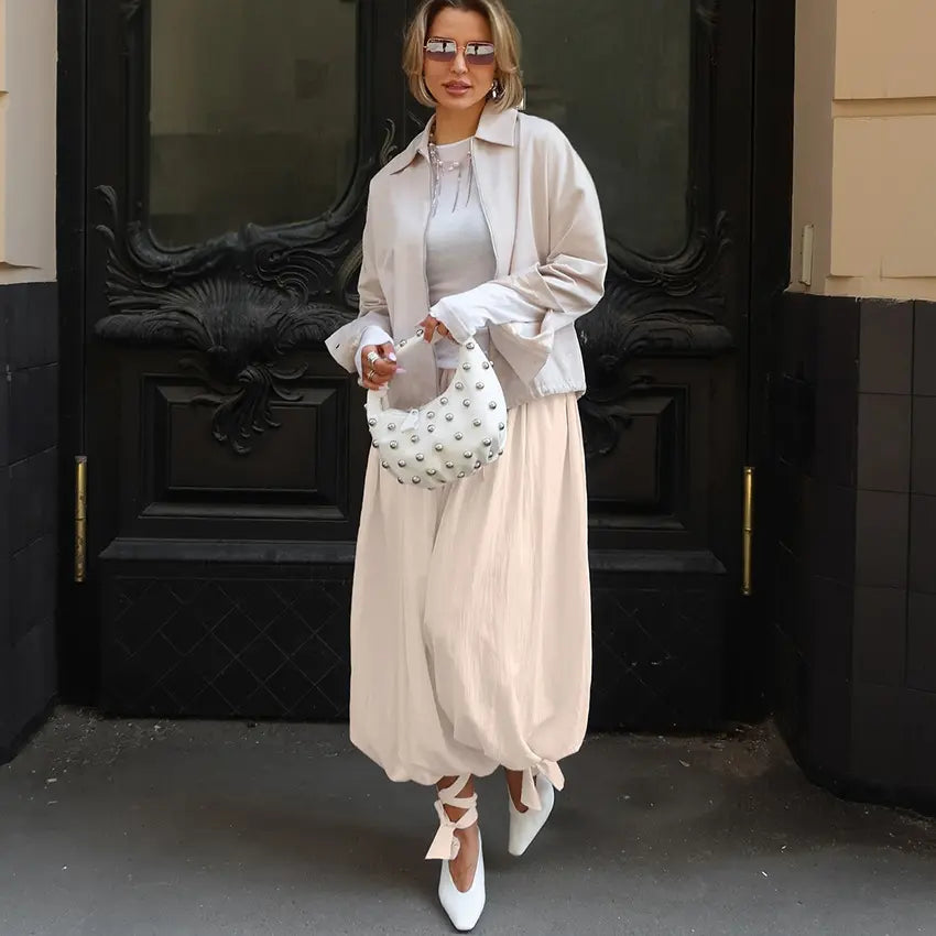 Look chic femme avec pantalon bouffant fluide SecretBombe