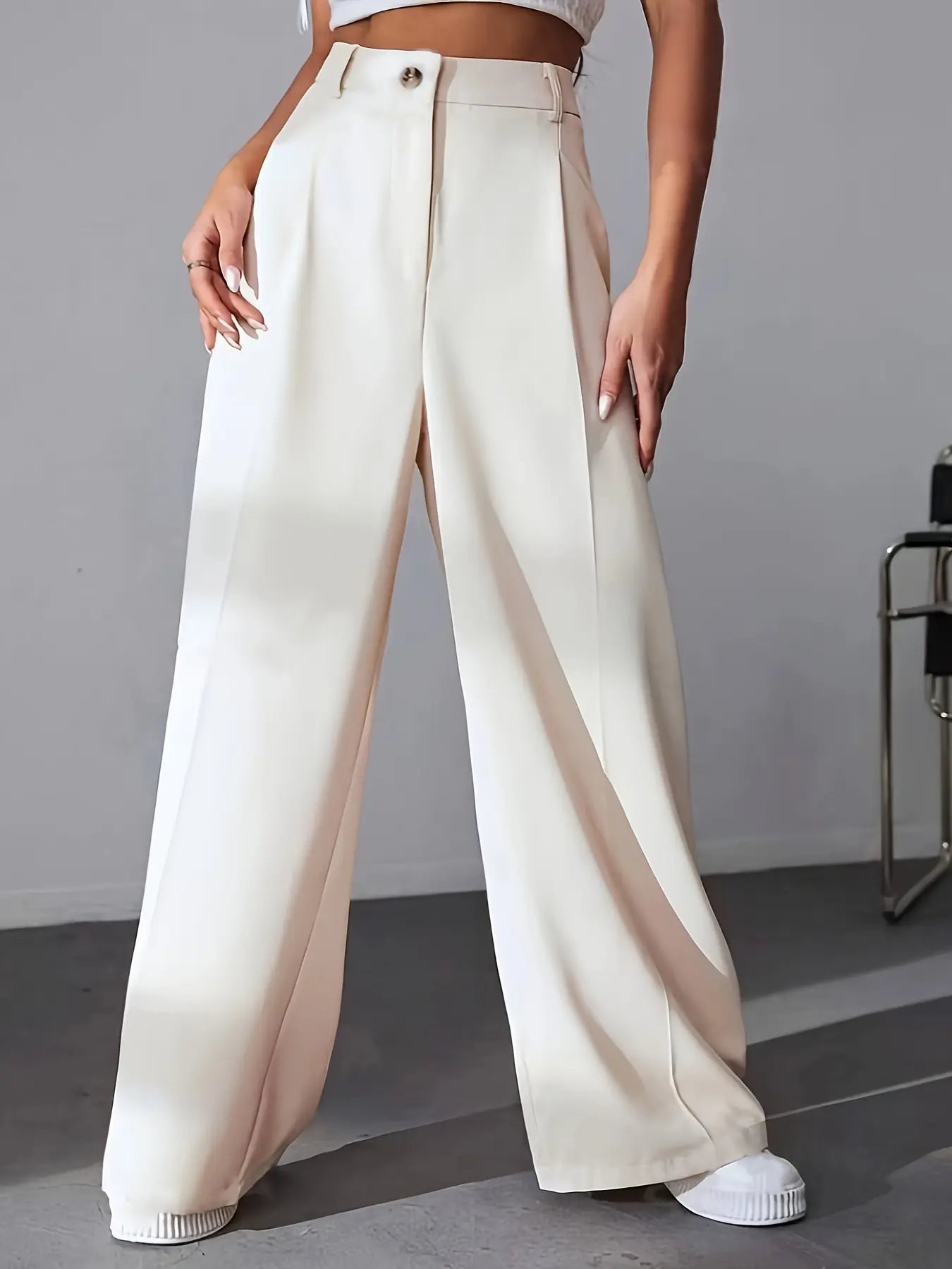 Pantalon droit taille haute noir femme SecretBombe style chic intemporel