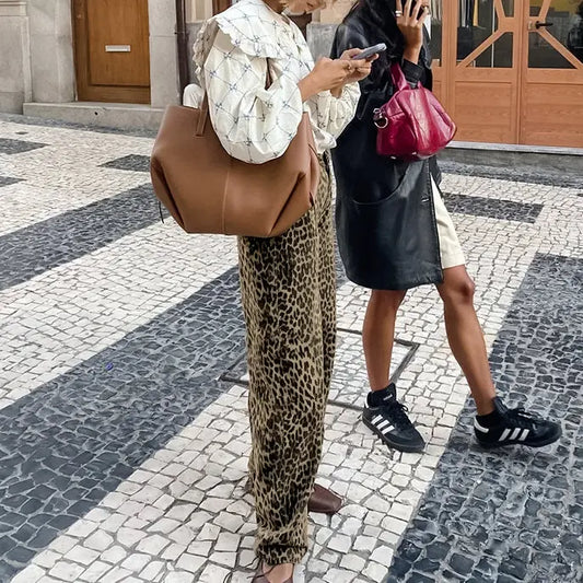 pantalon fluide léopard femme look city chic SecretBombe