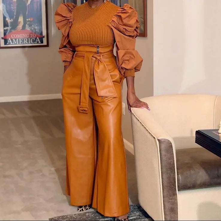 Pantalon simili cuir femme SecretBombe élégance urbaine affirmée