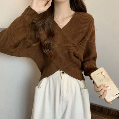 Pull cache-cœur femme street chic européen confortable et tendance SecretBombe