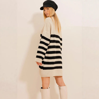 Pull femme oversize à rayures boutique en ligne SecretBombe