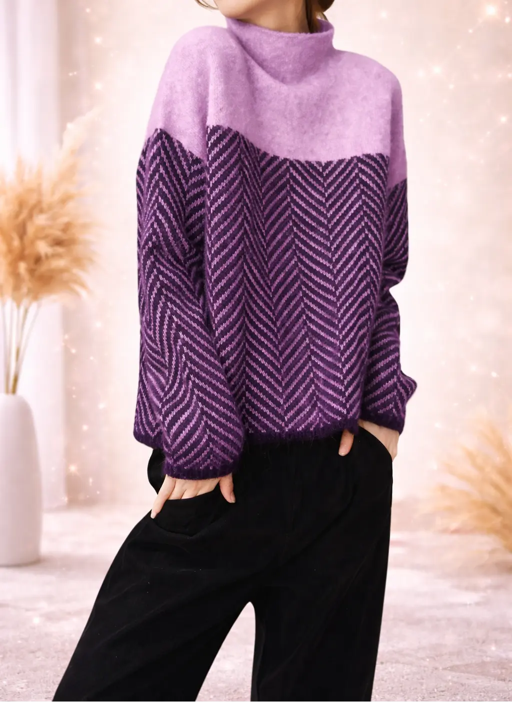 Pull femme manches longues graphique tendance SecretBombel