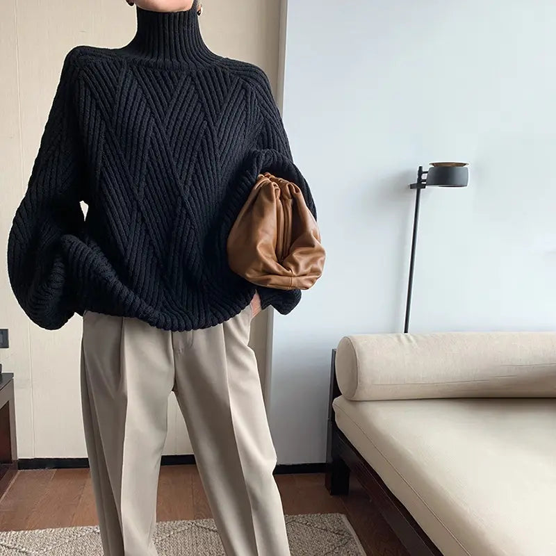Pull femme style chic européen confortable SecretBombe