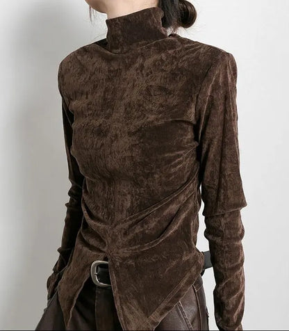 Blouse velours gold coupe ample secretbombe