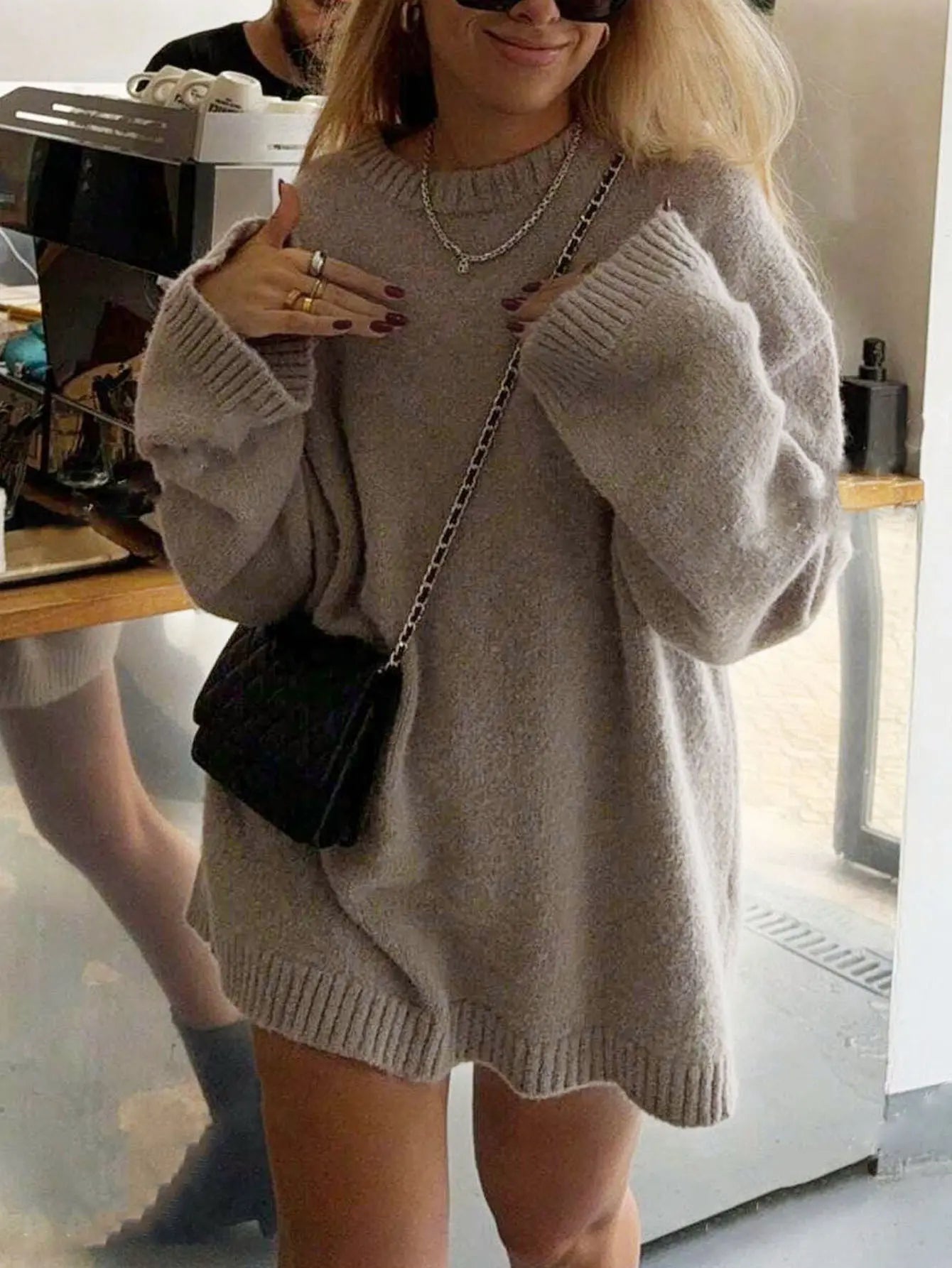 Pull oversize femme style européen chic et décontracté SecretBombe