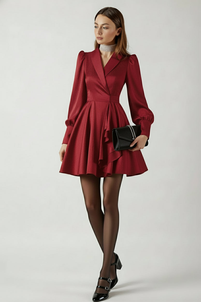 Robe de soirée rouge chic pour femme – SecretBombe