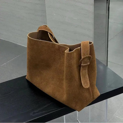 Sac femme gris élégant SecretBombe cuir mat grand format style moderne