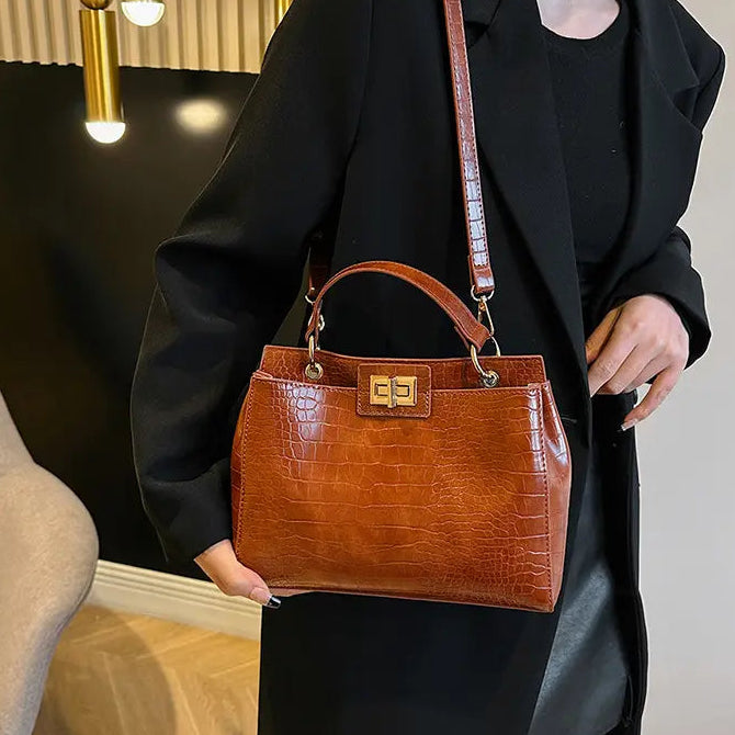 SecretBombe sac bandoulière marron élégance et style