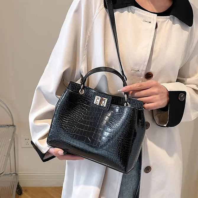 SecretBombe sac à main marron look chic et moderne