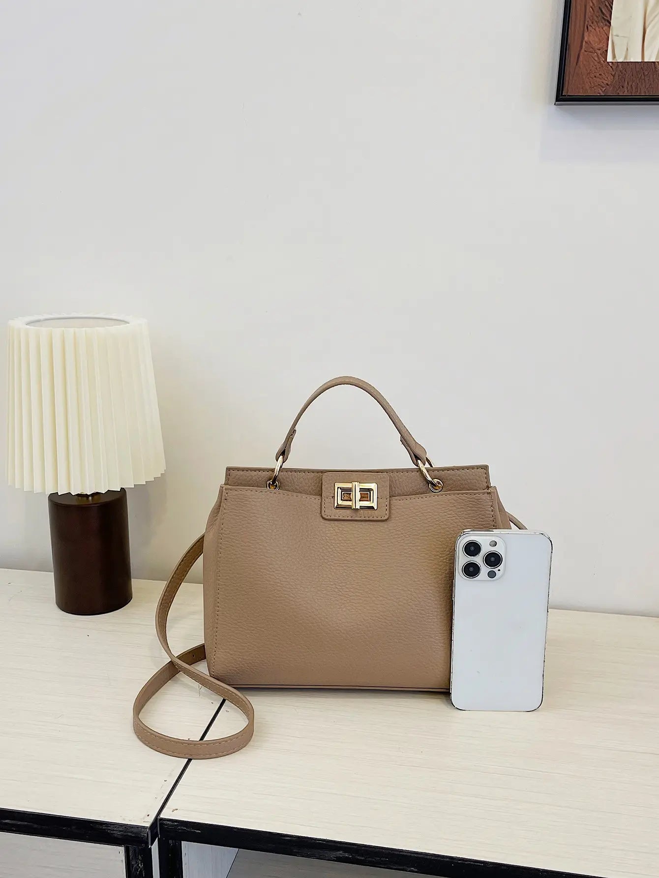 SecretBombe sac à main femme marron style rétro chic et moderne