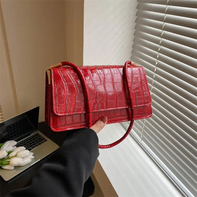 Sac bandoulière femme croco chic SecretBombe