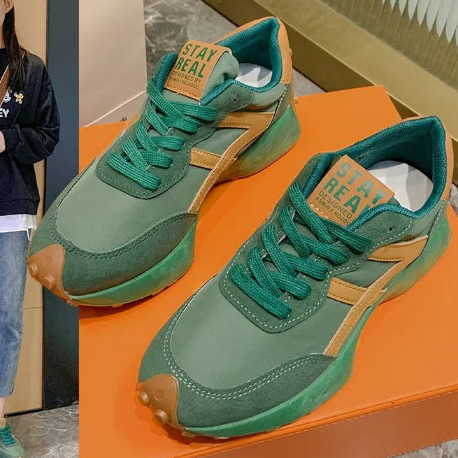 Sneakers femme à semelle épaisse confort quotidien SecretBombe