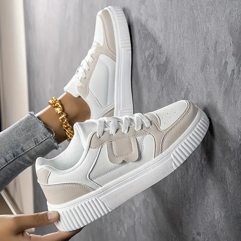 sneakers femme casual tendance cuir vegan semelle légère SecretBombe