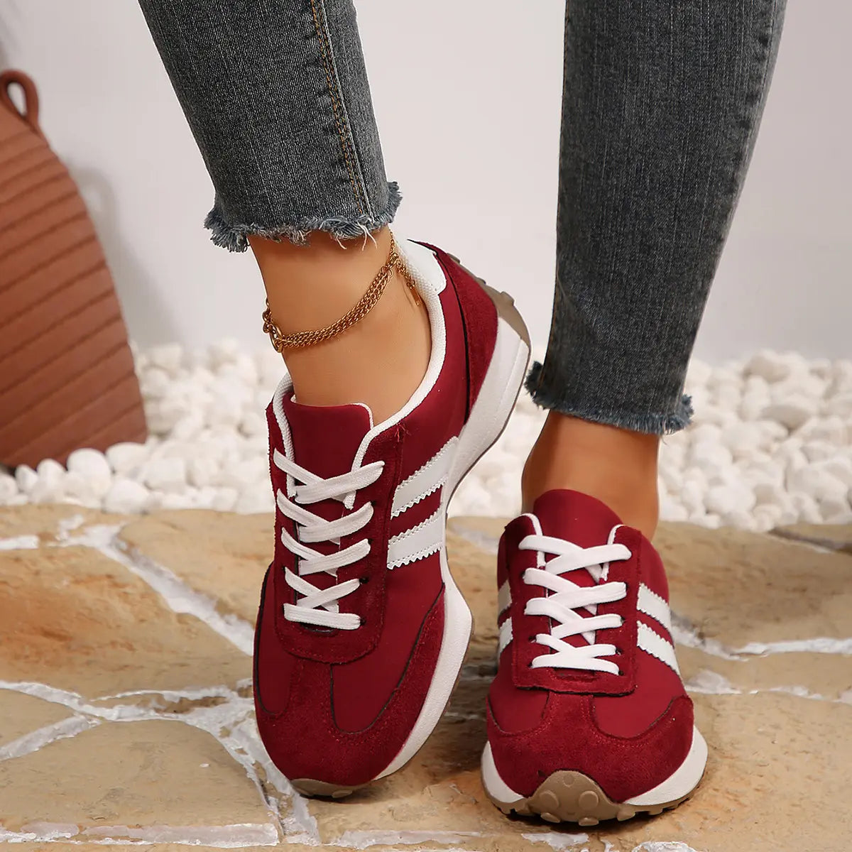 sneakers femme mode casual en cuir vegan SecretBombe