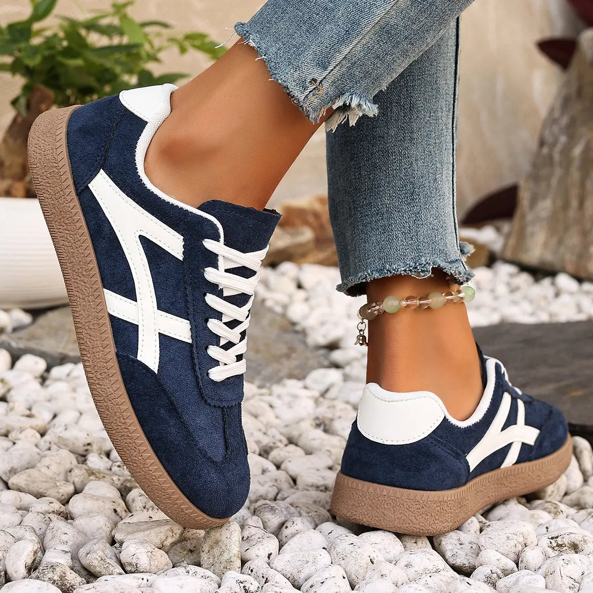 baskets femme rétro casual  cuir vegan style urbain SecretBombe