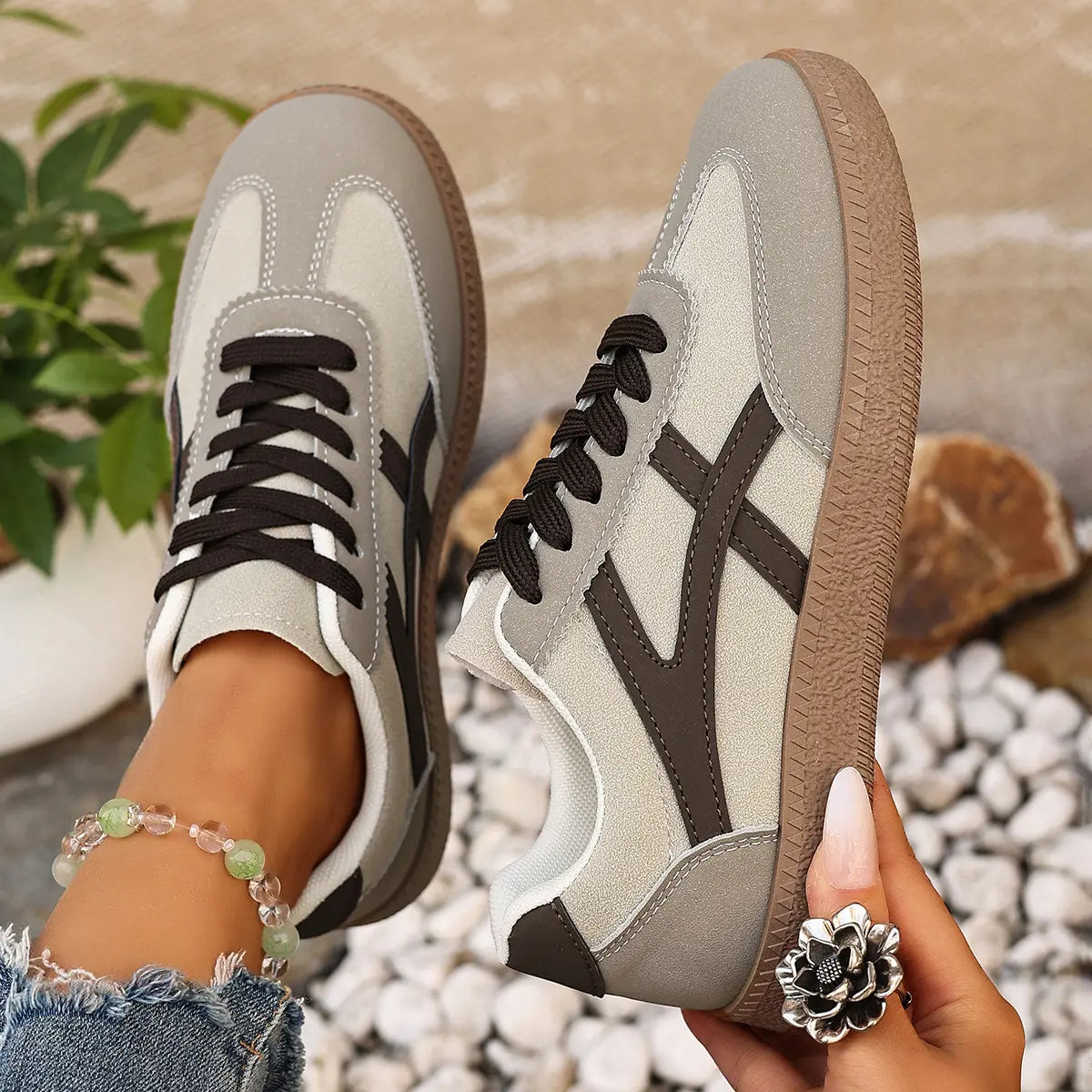baskets femme casual rétro semelle  antidérapante SecretBombe