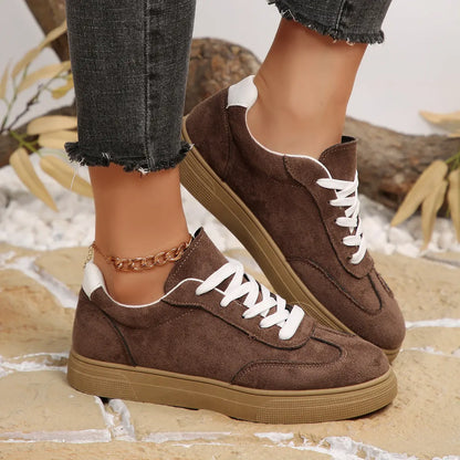 chaussures femme vert marron semelle antidérapante confort quotidien SecretBombe