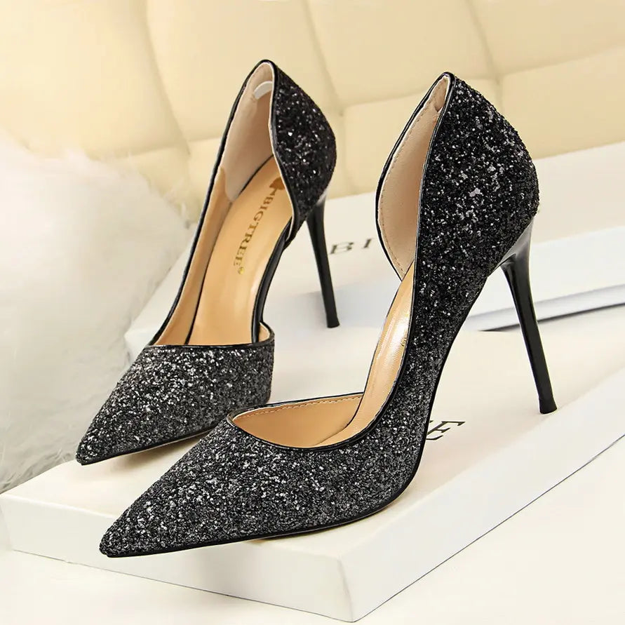 Escarpins soirée femme SecretBombe bout pointu