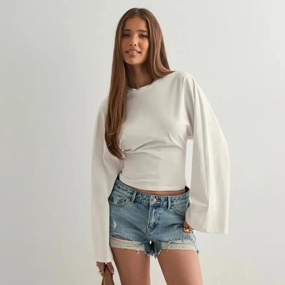 Top femme ajusté noir style européen SecretBombe