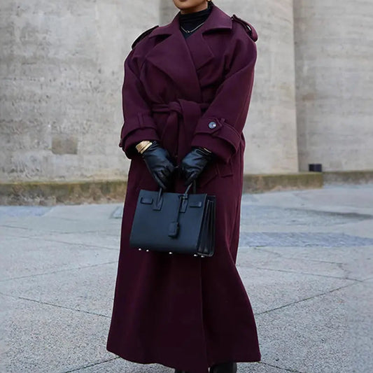 Trench bordeaux femme look mode chic et sophistiqué – SecretBombe