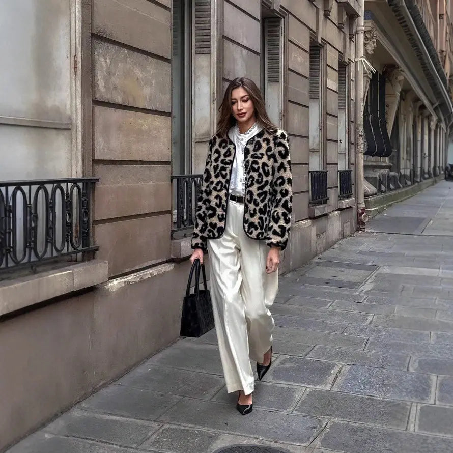SecretBombe veste femme léopard style chic et moderne