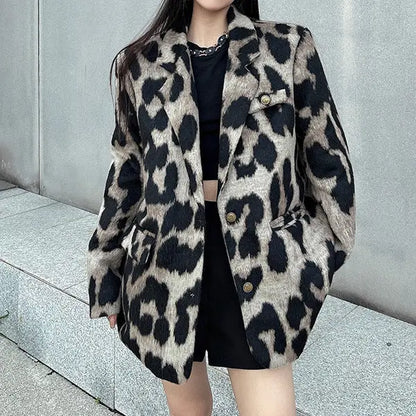 Détail imprimé léopard veste femme en coton – SecretBombe