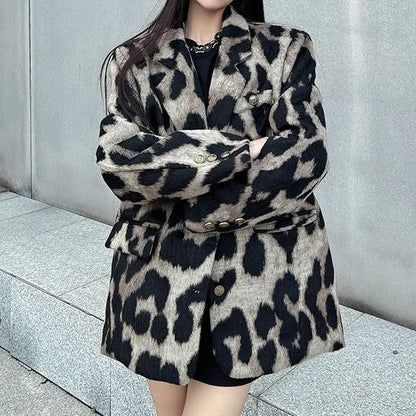 Veste léopard femme style européen casual chic – SecretBombe