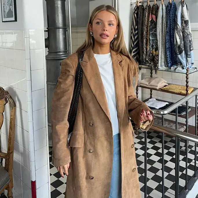 Veste longue automne style rétro chic SecretBombe