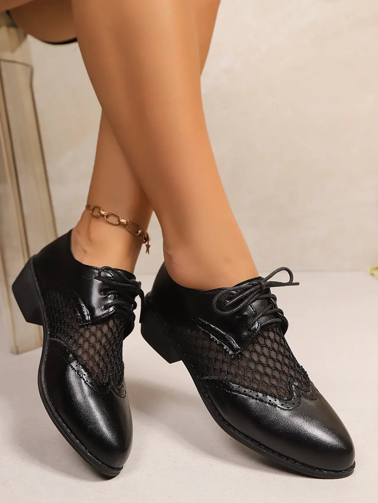 Chaussures talon bas 1-3 cm SecretBombe noir cuir vegan chic