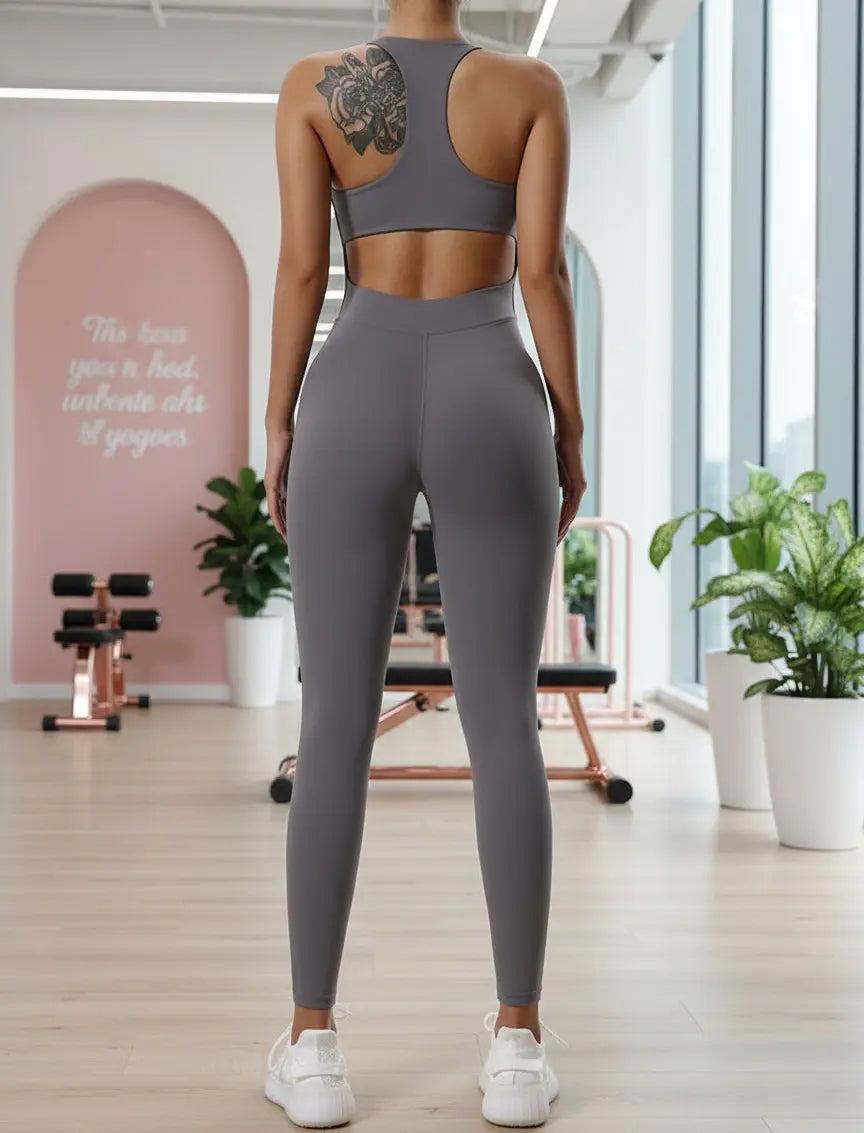 Shapewear sportif femme gris, maintien confortable et séchage rapide