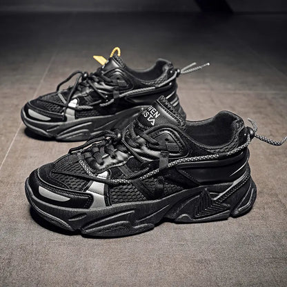 Sneakers urbaines style coréen gris noir blanc – SecretBombe